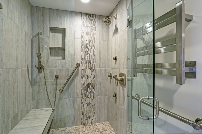 Walk-In Shower with Custom Tile